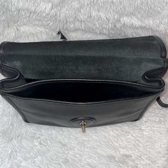 Coach Vintage Willis Unisex Leather Messenger Crossbody Shoulder Bag 9927 Black - Picture 15 of 17